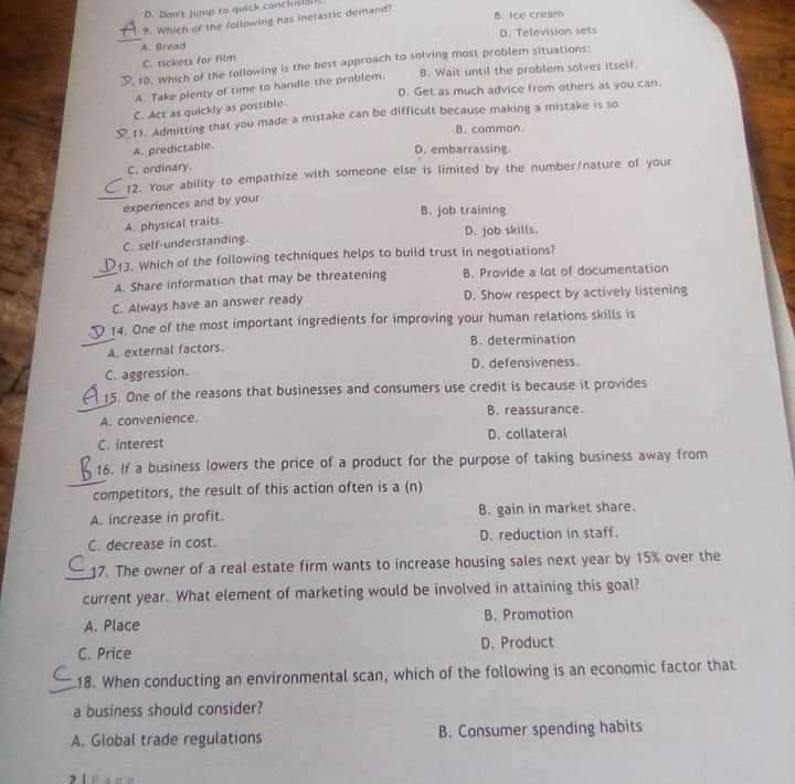 Sterling Bank Aptitude Test Questions